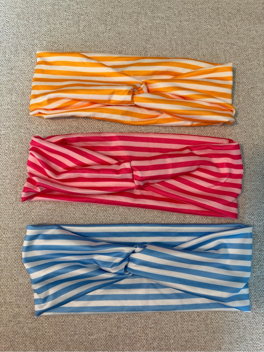 3 Striped Headbands